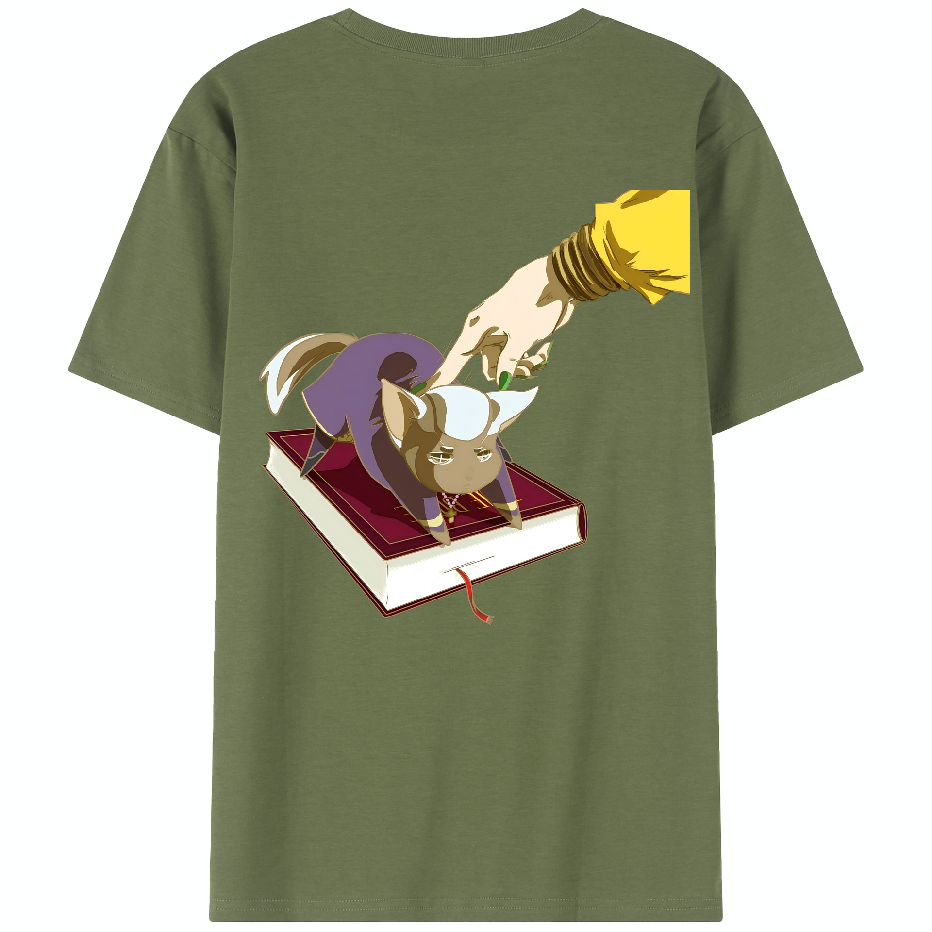 （画像用） ジョジョの奇妙な冒険 JoJo's Bizarre Adventure 綿100％半袖Tシャツ（背面プリント）